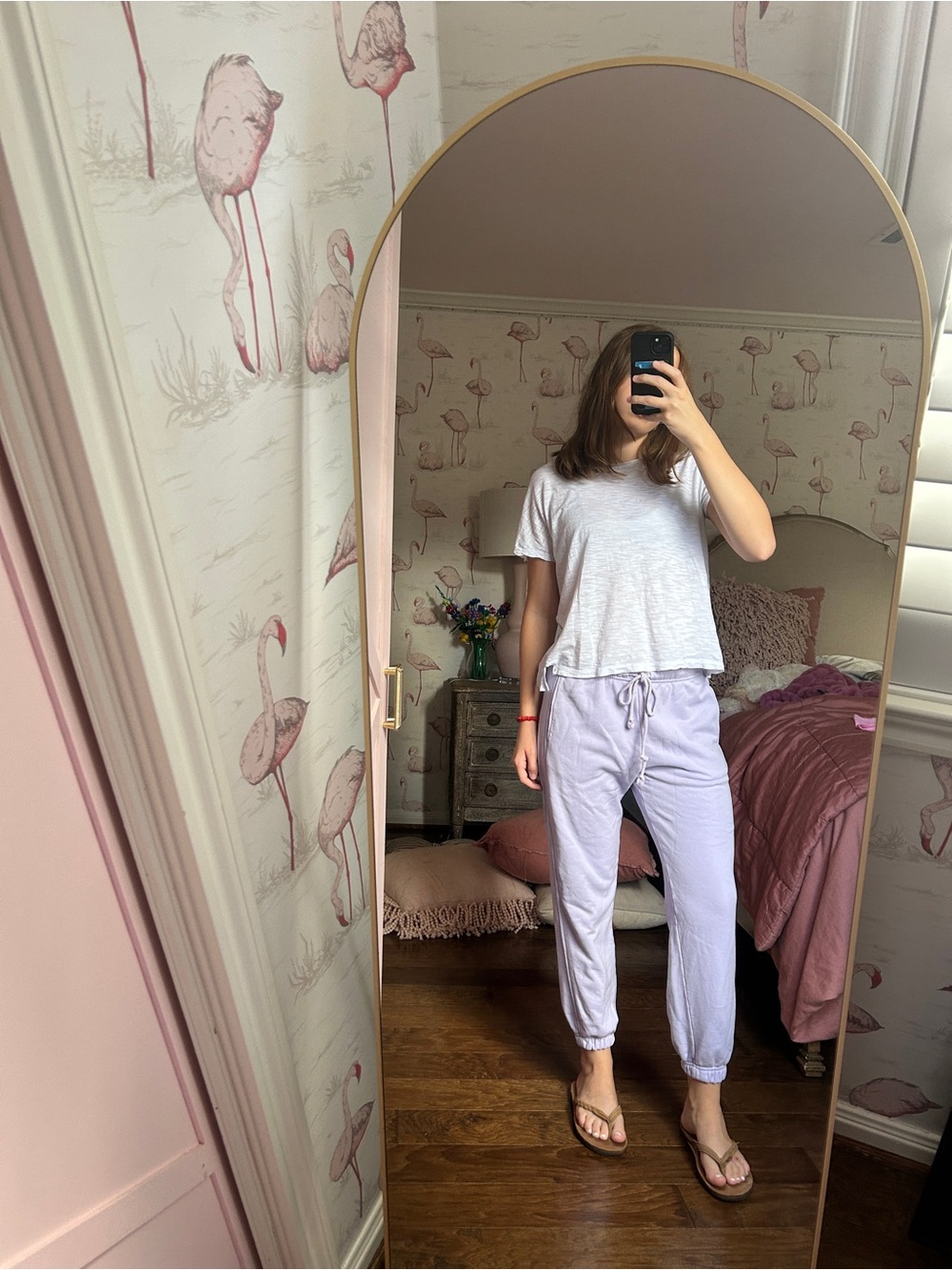 XiRENA Lavender Boyfriend Drawstring Jeans